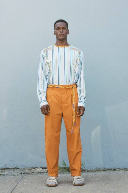 Coordinating the Fabric Trousers in Its Summer Colors for Men 