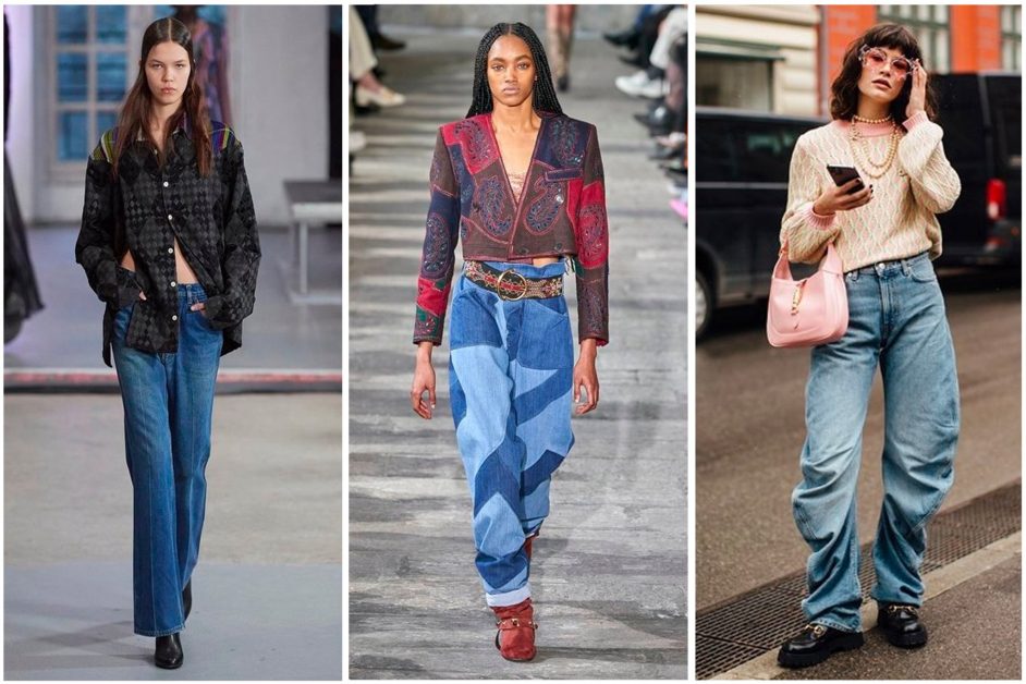 Here are the Top 3 Ways to Coordinate the Wide Denim Pants for a Distinctive Autumnal Look