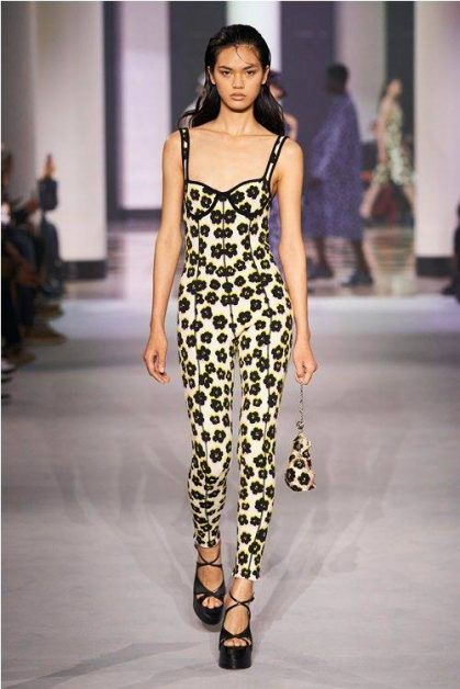 Jumpsuit with assorted patterns for bold looks 