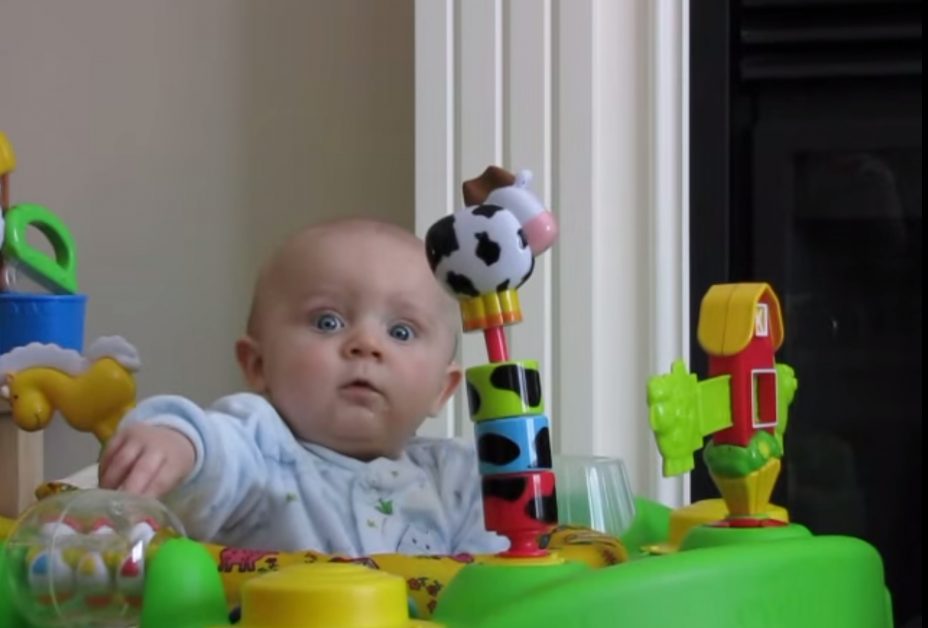 Baby Has Priceless Reaction to Mom Blowing Her Nose